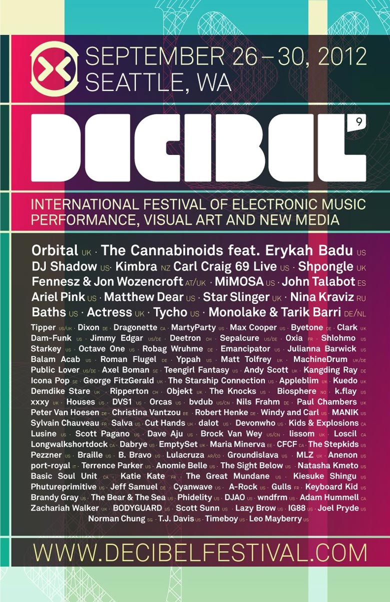 Decibel Festival Lineup 2012