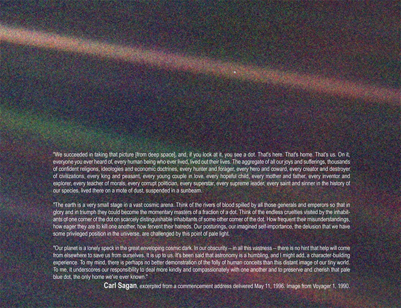 Carl Sagan's Pale Blue Dot