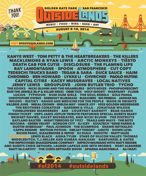 Outside Lands Festival Poster