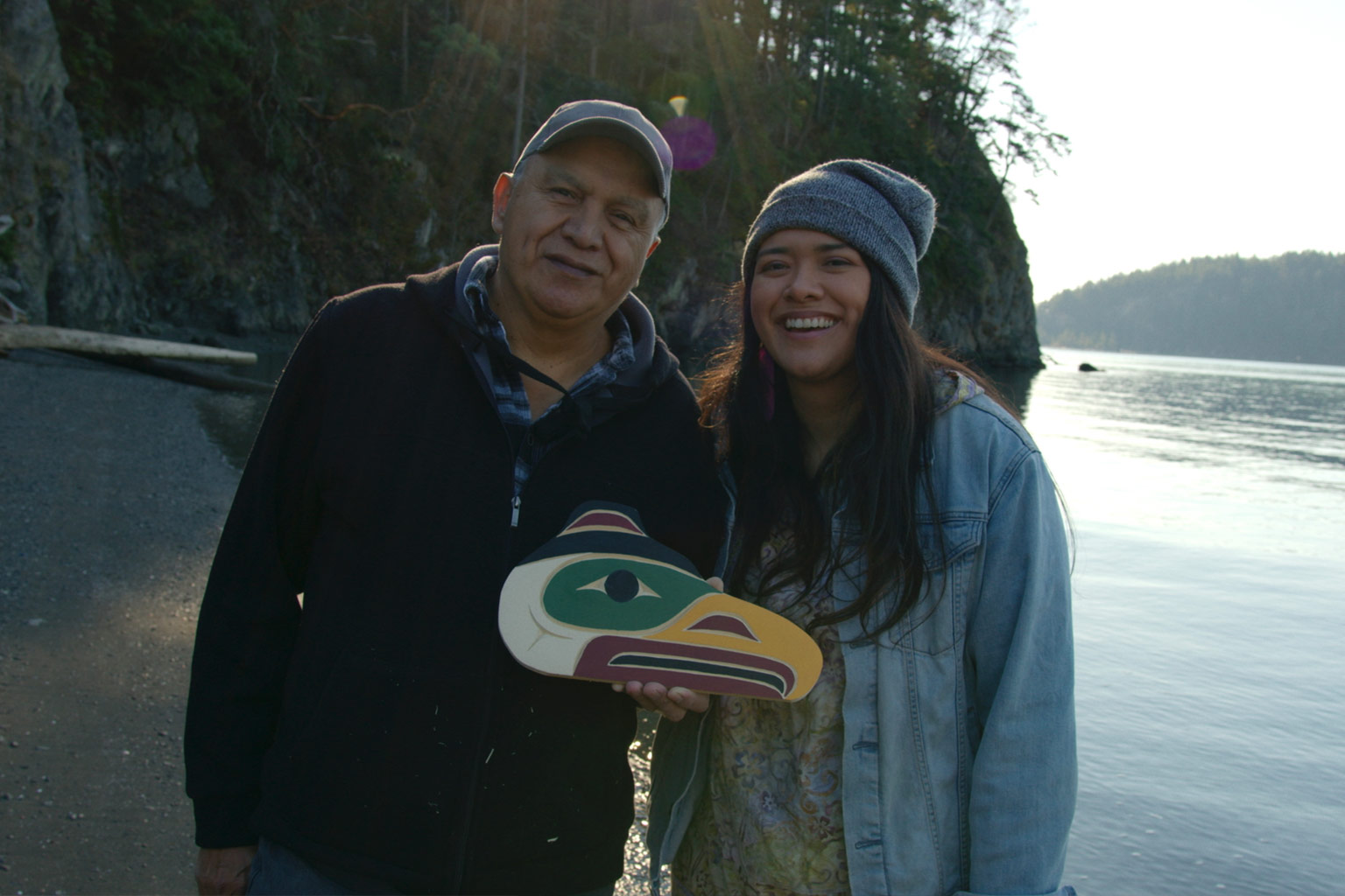 Katherine Paul of Black Belt Eagle Scout with her father