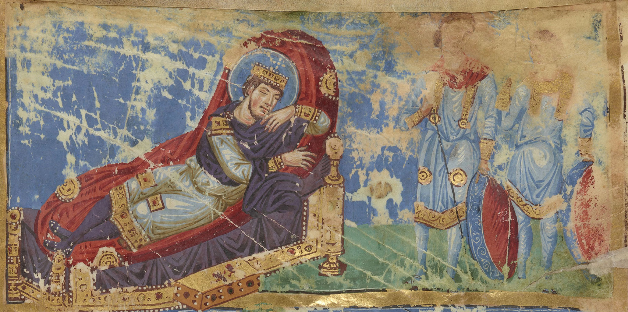 Constantine's Dream in a 9th Century Byzantine manuscript